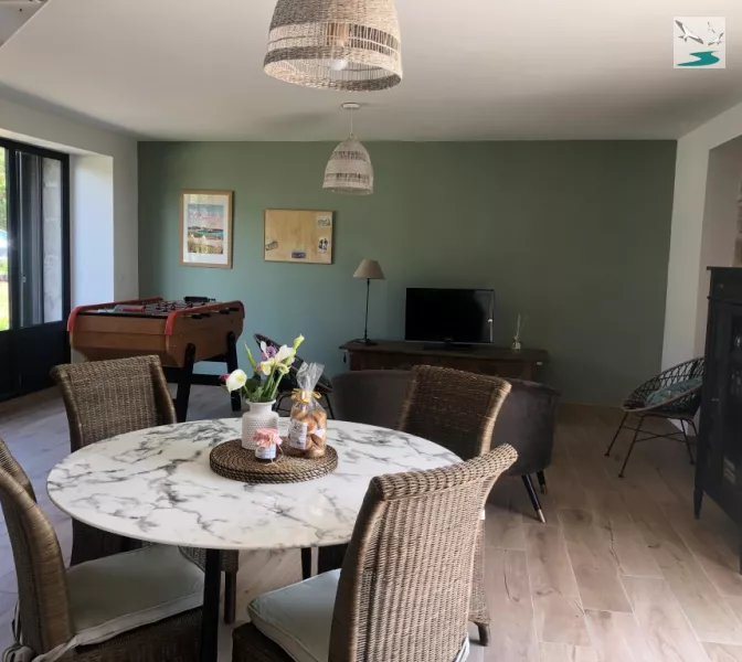 Pièce à vivre gîte